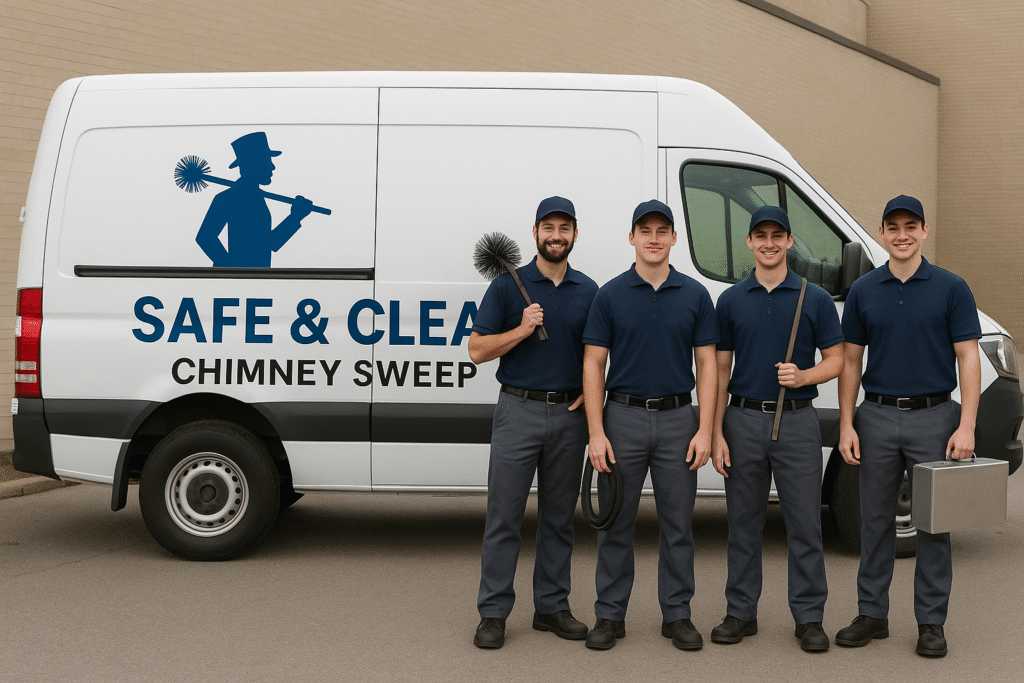 Safe & Clean Chimney Sweep van
